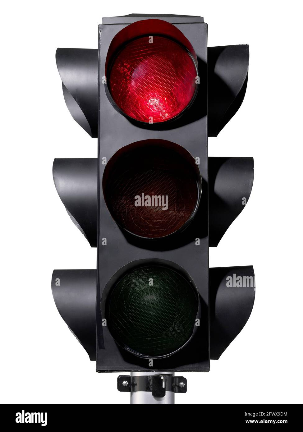 traffic light isolated on white background Stock Photo - Alamy