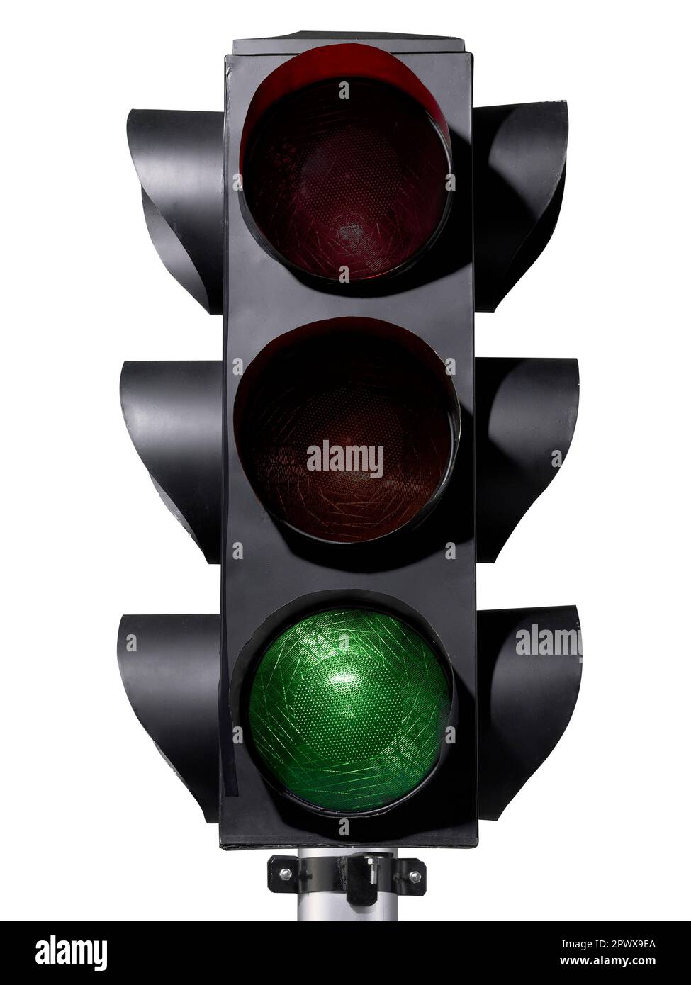 traffic light isolated on white background Stock Photo - Alamy