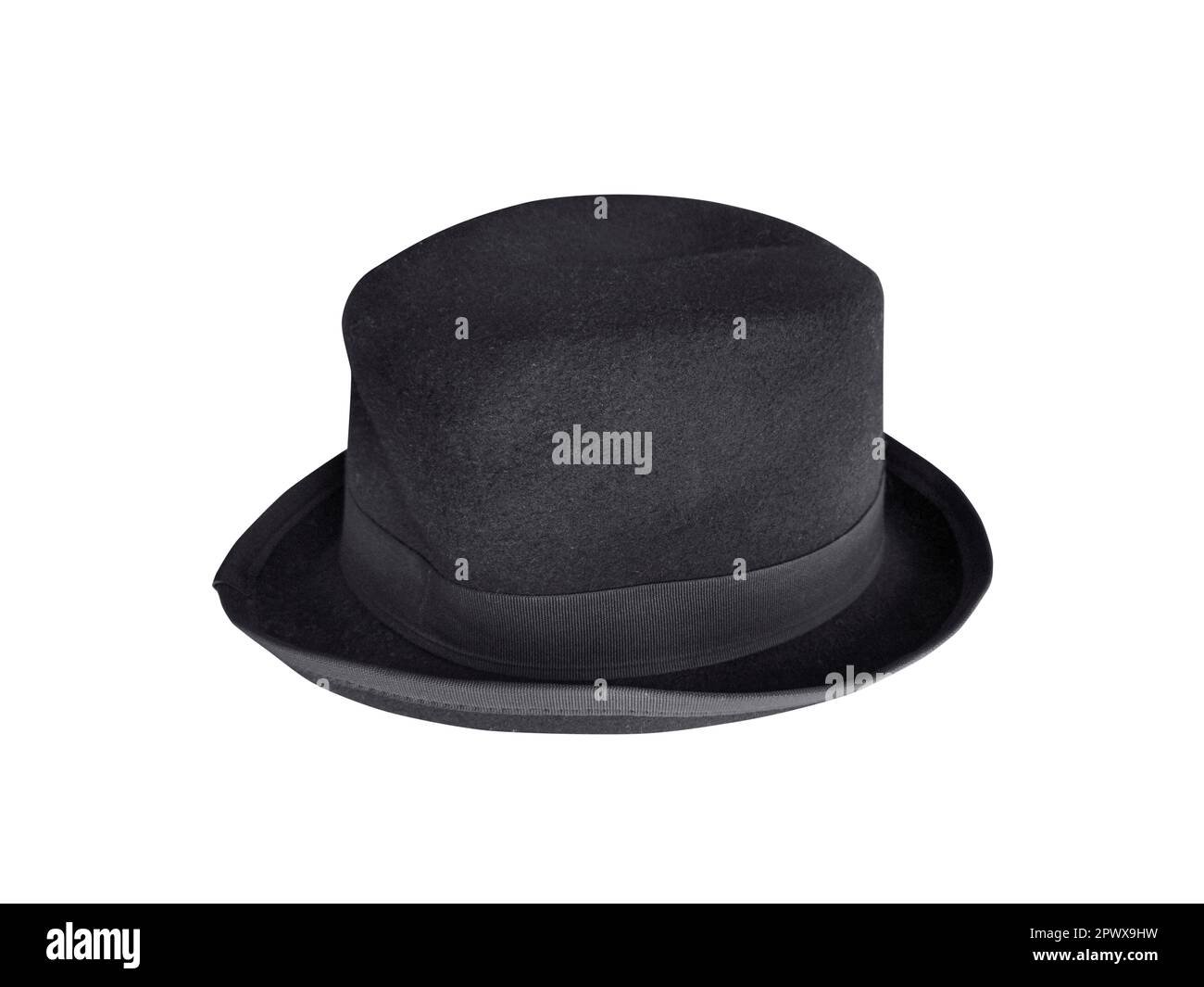 black hat isolated white background Stock Photo - Alamy