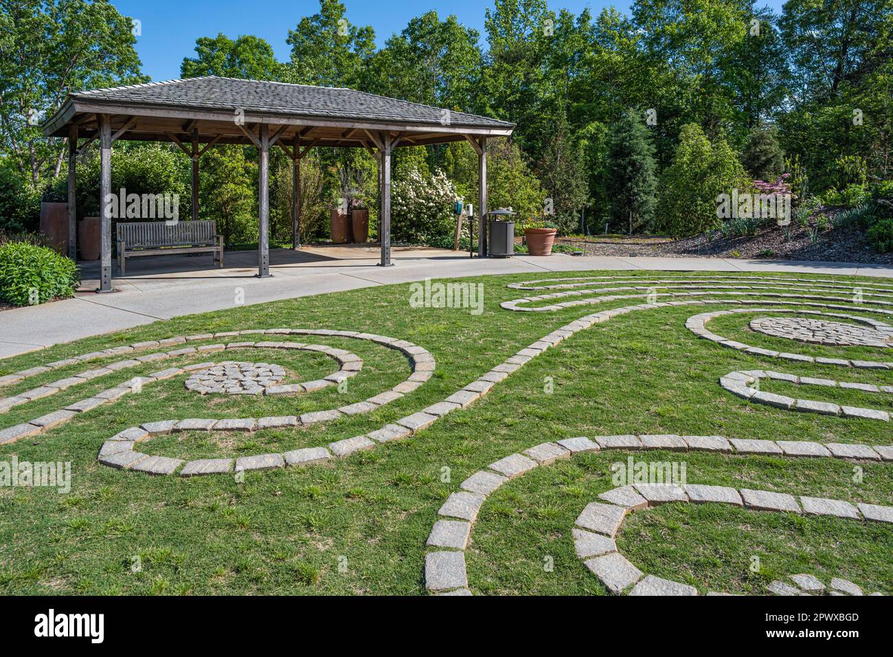 The Children's Garden at the Atlanta Botanical Garden in Gainesville, Georgia. (USA) Stock Photo