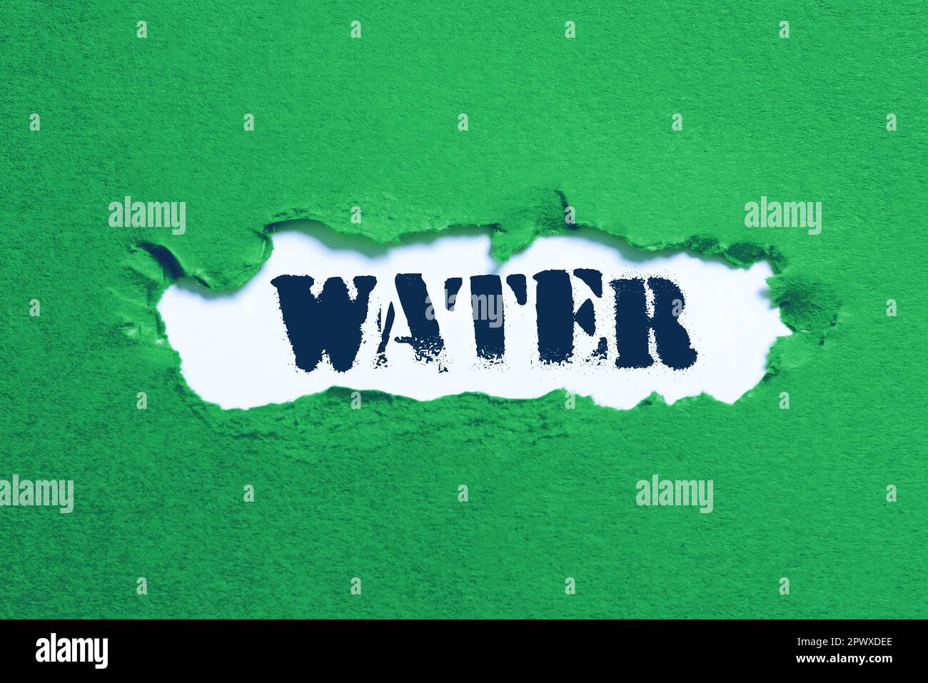 Text sign showing Water, Business overview colourless transparent ...