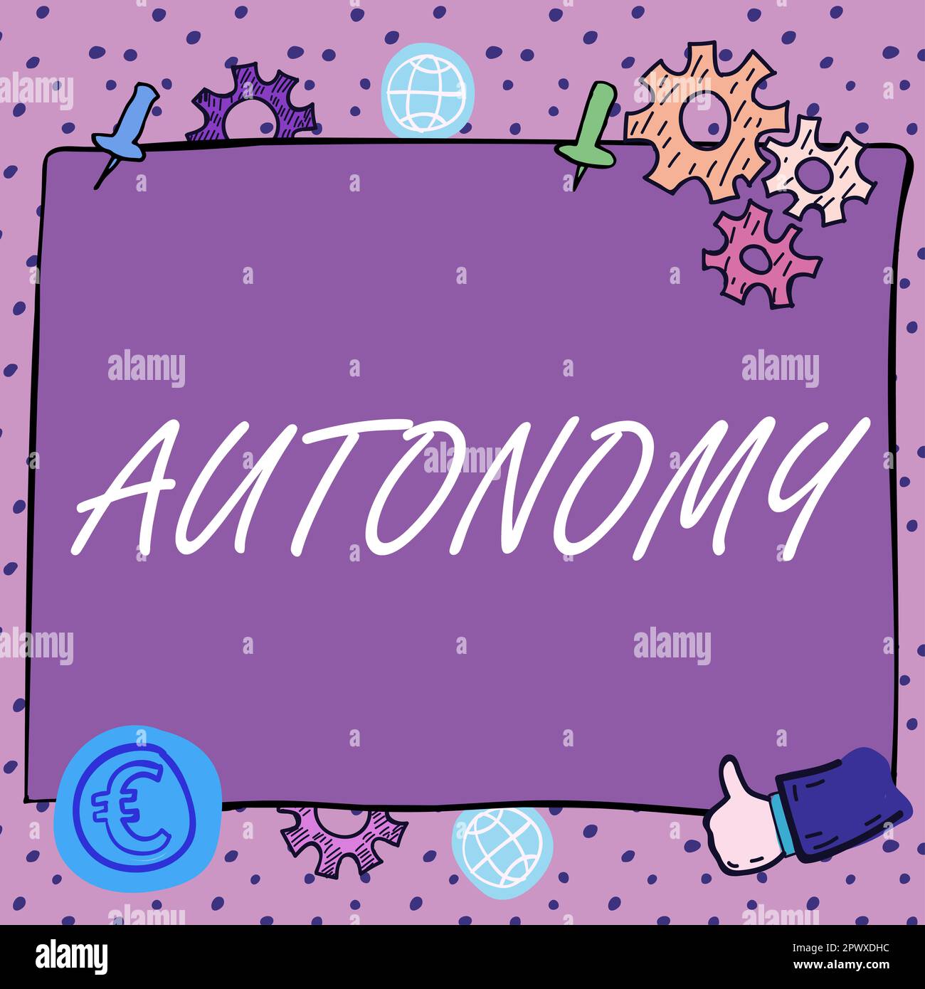 Writing Autonomy Graphics Text caption presenting Autonomy, Conceptual photo vehicle that can ...