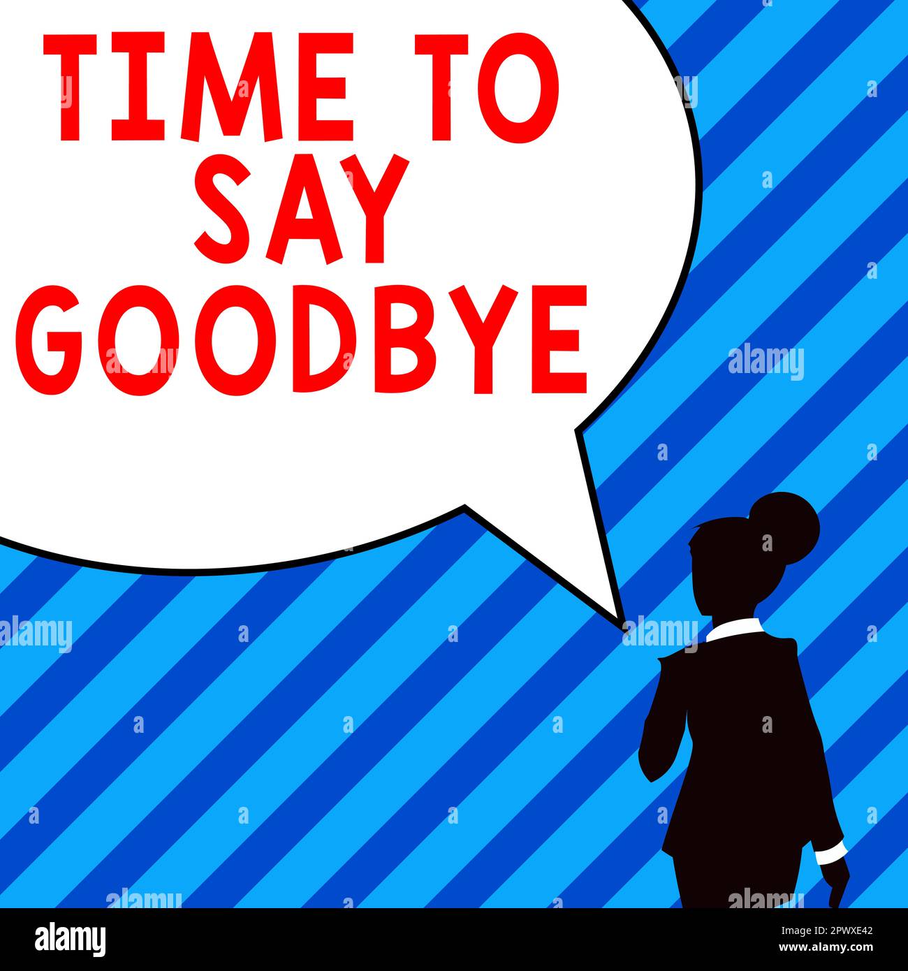 Text sign showing Time To Say Goodbye, Concept meaning Bidding Farewell So  Long See You Till we meet again Stock Photo - Alamy