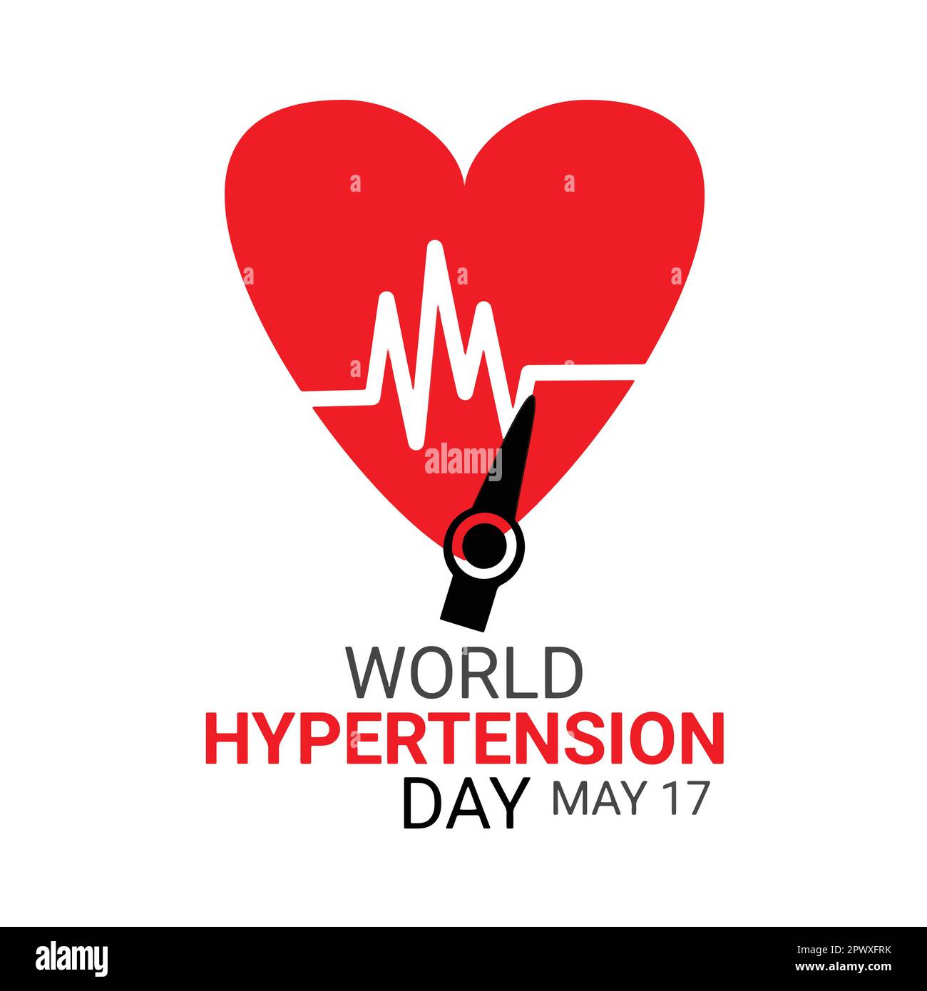 World Hypertension Day. May 17. Vector illustration. Design element for