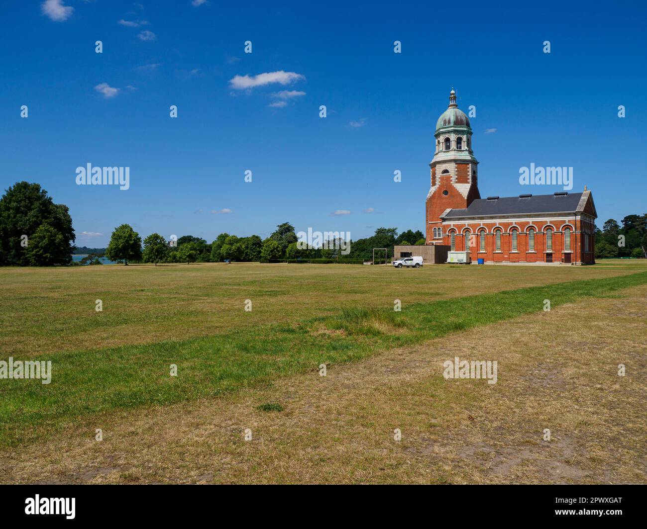 The Chapel at the Royal Victoria Country Park, Netley, Hampshire. Stock Photo