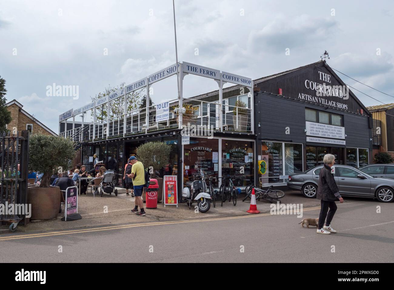The Courtyard Artisan village shops at Shepperton Lock, Shepperton