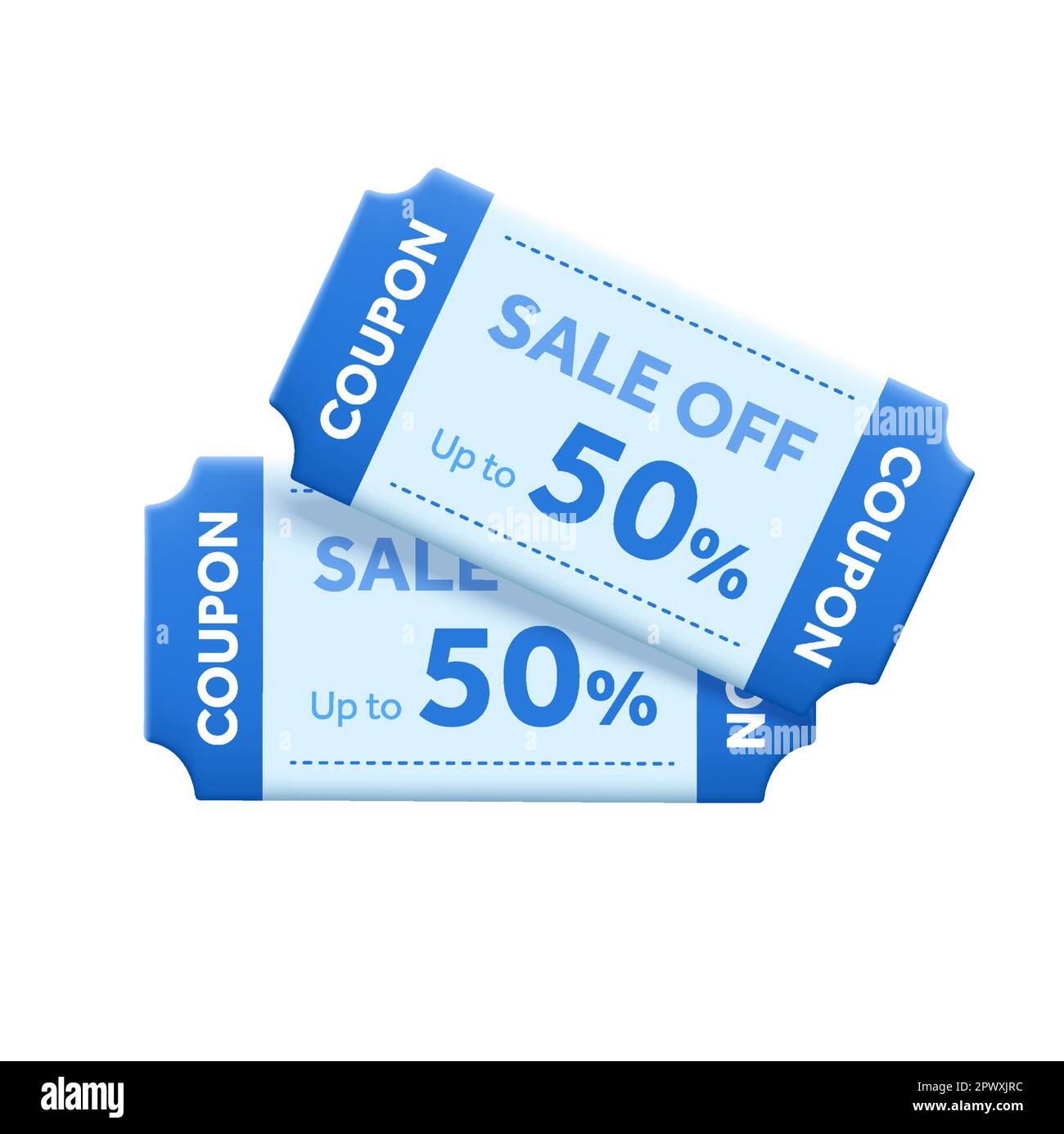 Online shopping tag price 3d vector, discount coupons and discount