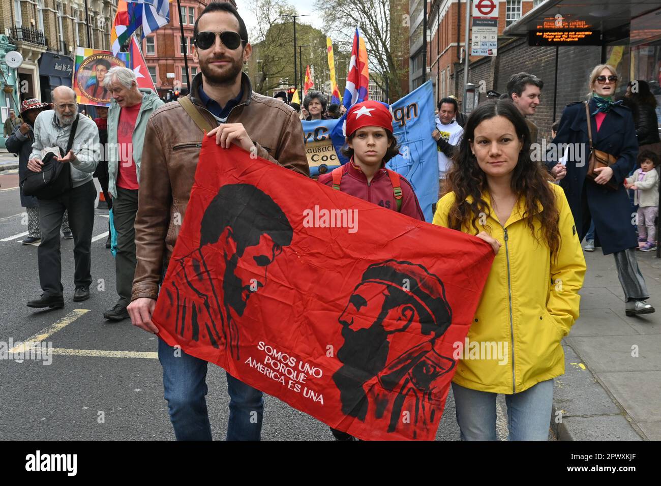 CLERKENWELL GREEN, London, UK. 1st May, 2023. Justice for workers, London, UK. Credit: See Li/Picture Capital/Alamy Live News Stock Photo