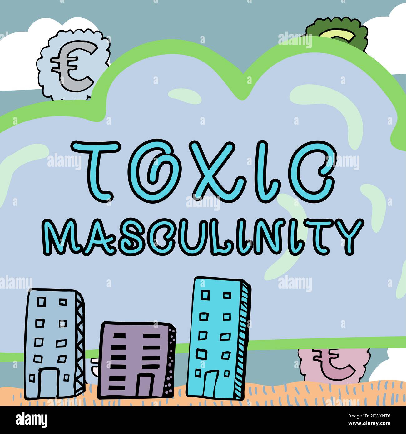 Conceptual display Toxic Masculinity, Business concept describes narrow ...