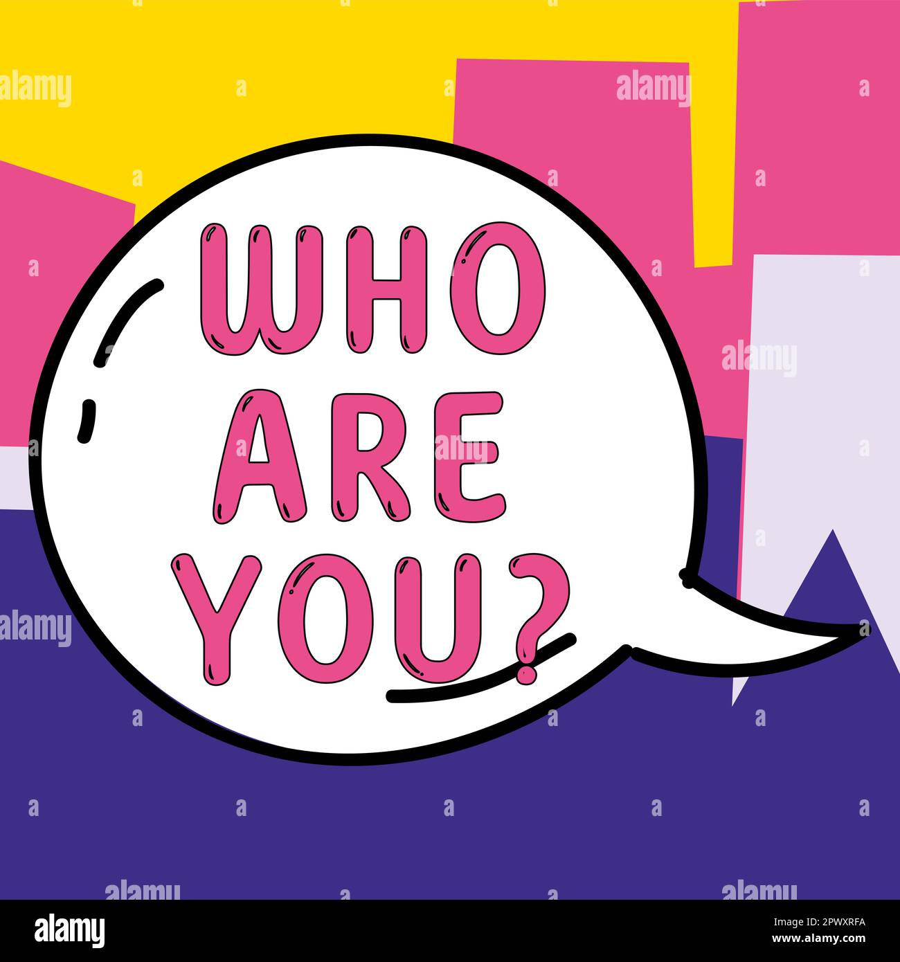 Writing displaying text Who Are You, Concept meaning Identify yourself