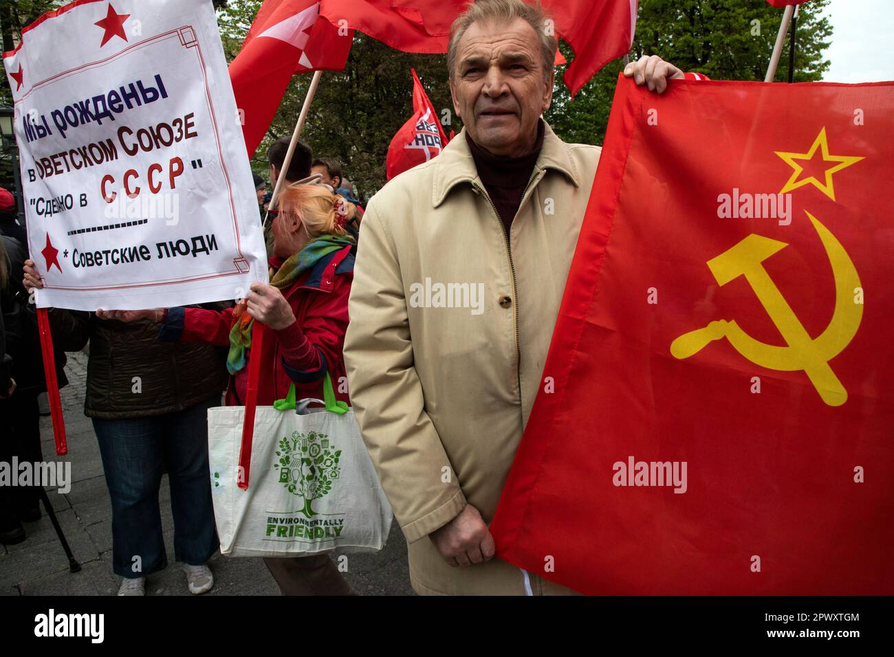 Moscow, Russia. 1st of May, 2023. The Russian Communist Party (KPRF ...