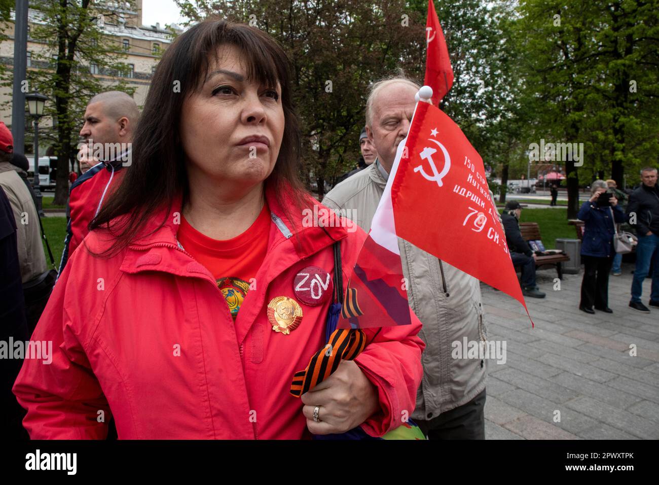 Moscow, Russia. 1st of May, 2023. The Russian Communist Party (KPRF ...