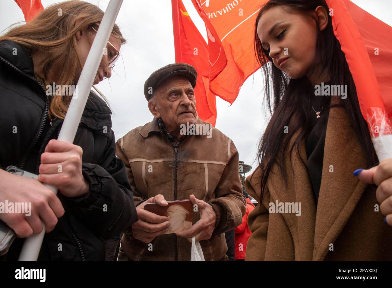 Moscow, Russia. 1st of May, 2023. The Russian Communist Party (KPRF ...