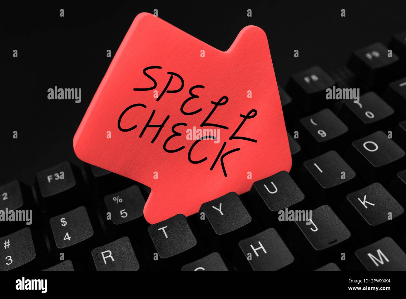 Sign displaying Spell Check, Word for to use a computer program to find ...