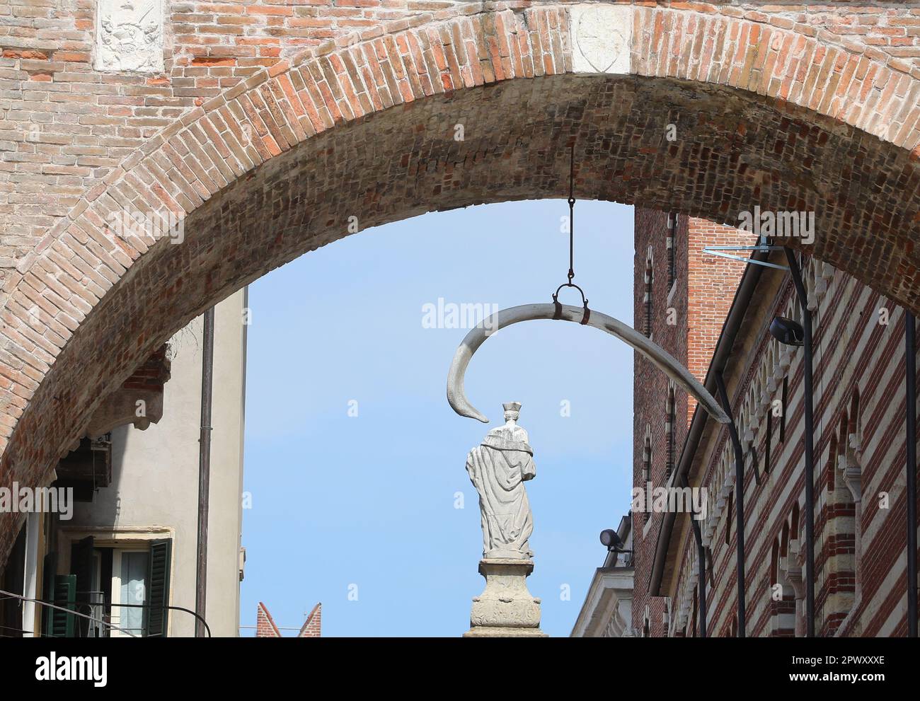 Whale Bone of Arco della Costa in Verona City ITALY with suspended ...