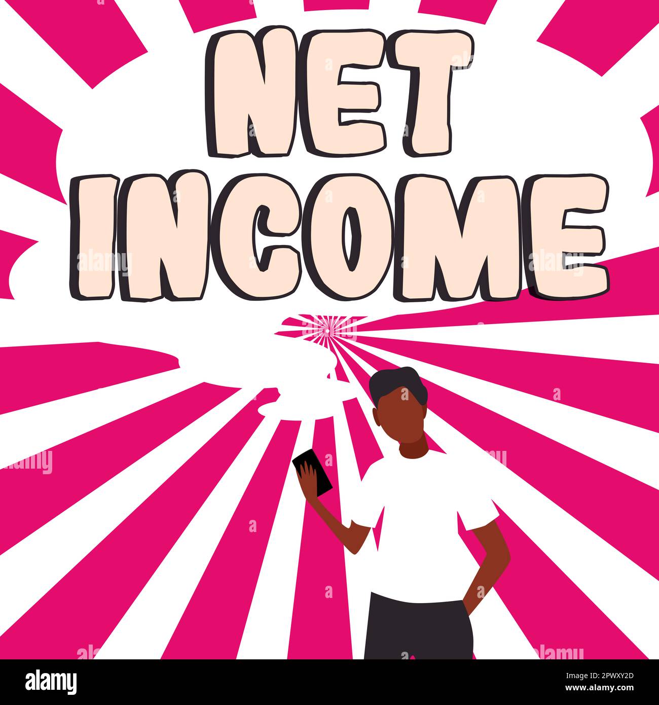 Net Income Sign Sign displaying Net Income, Business idea the gross income remaining ...