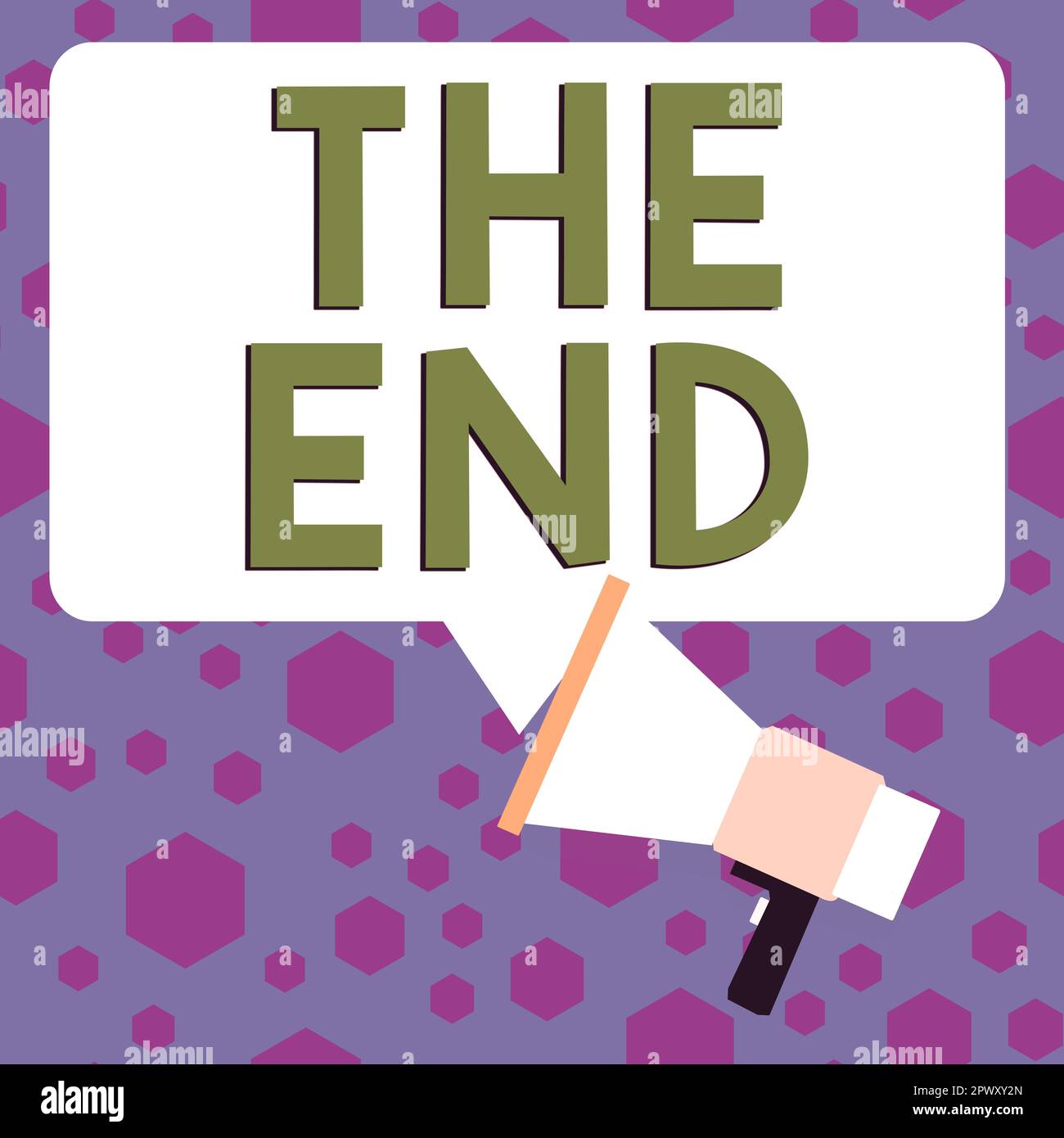 Text sign showing The End, Conceptual photo Final part of play