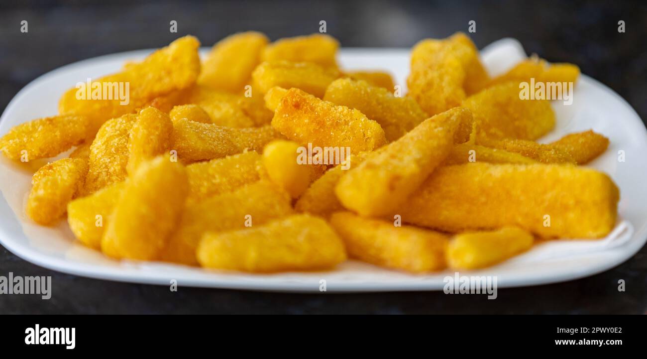 Traditional Brazilian fried cassava, typical bar snack Stock Photo Alamy