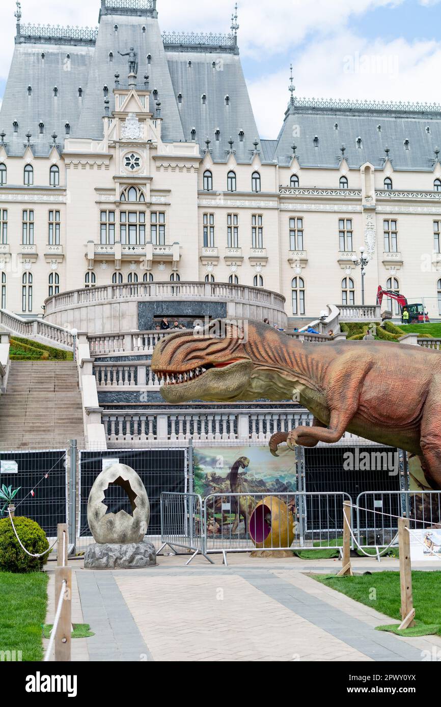 Iasi, Romania April 28, 2023 Reconstructed lifesize animated models