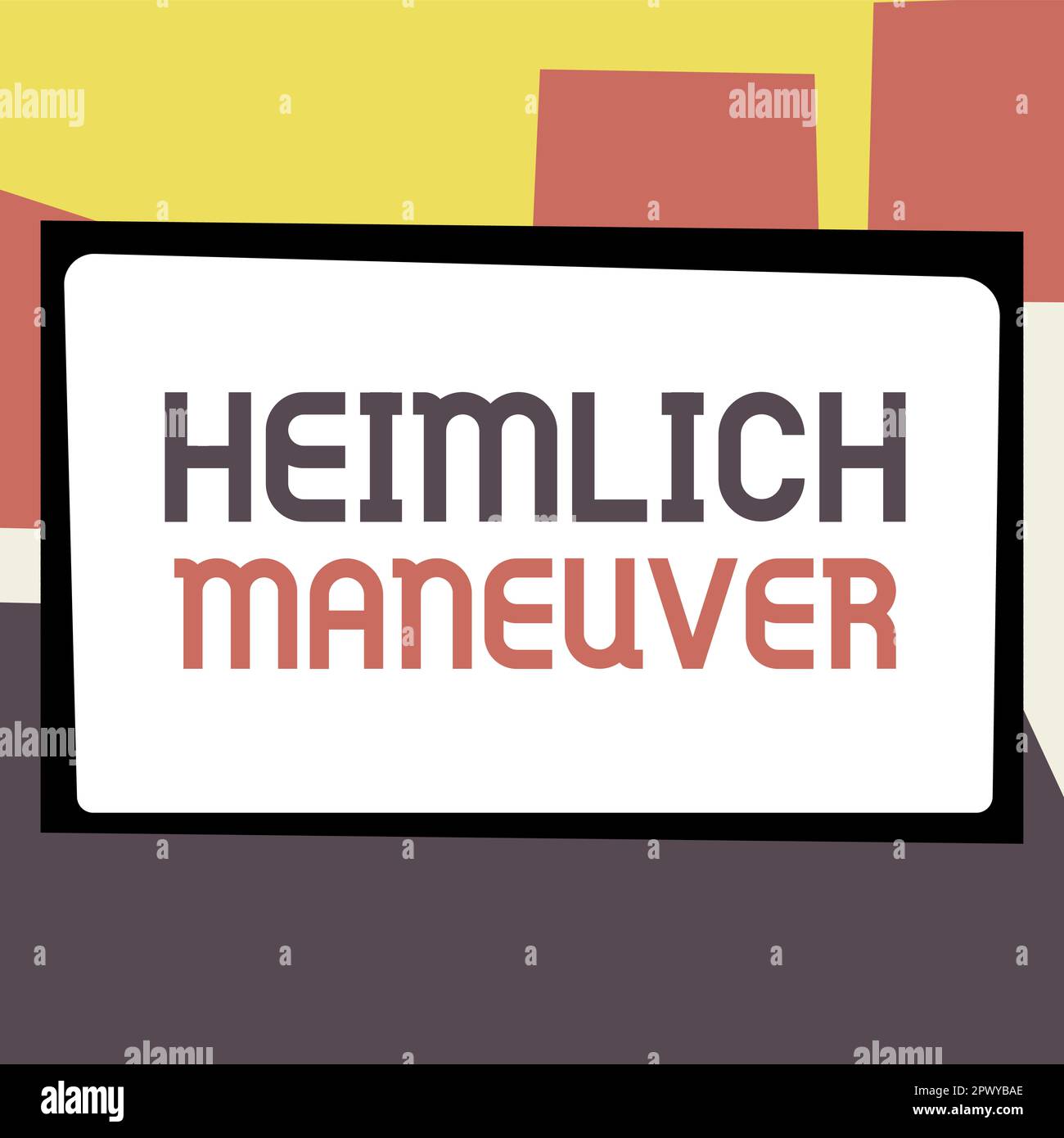 Conceptual display Heimlich Maneuver, Concept meaning application of