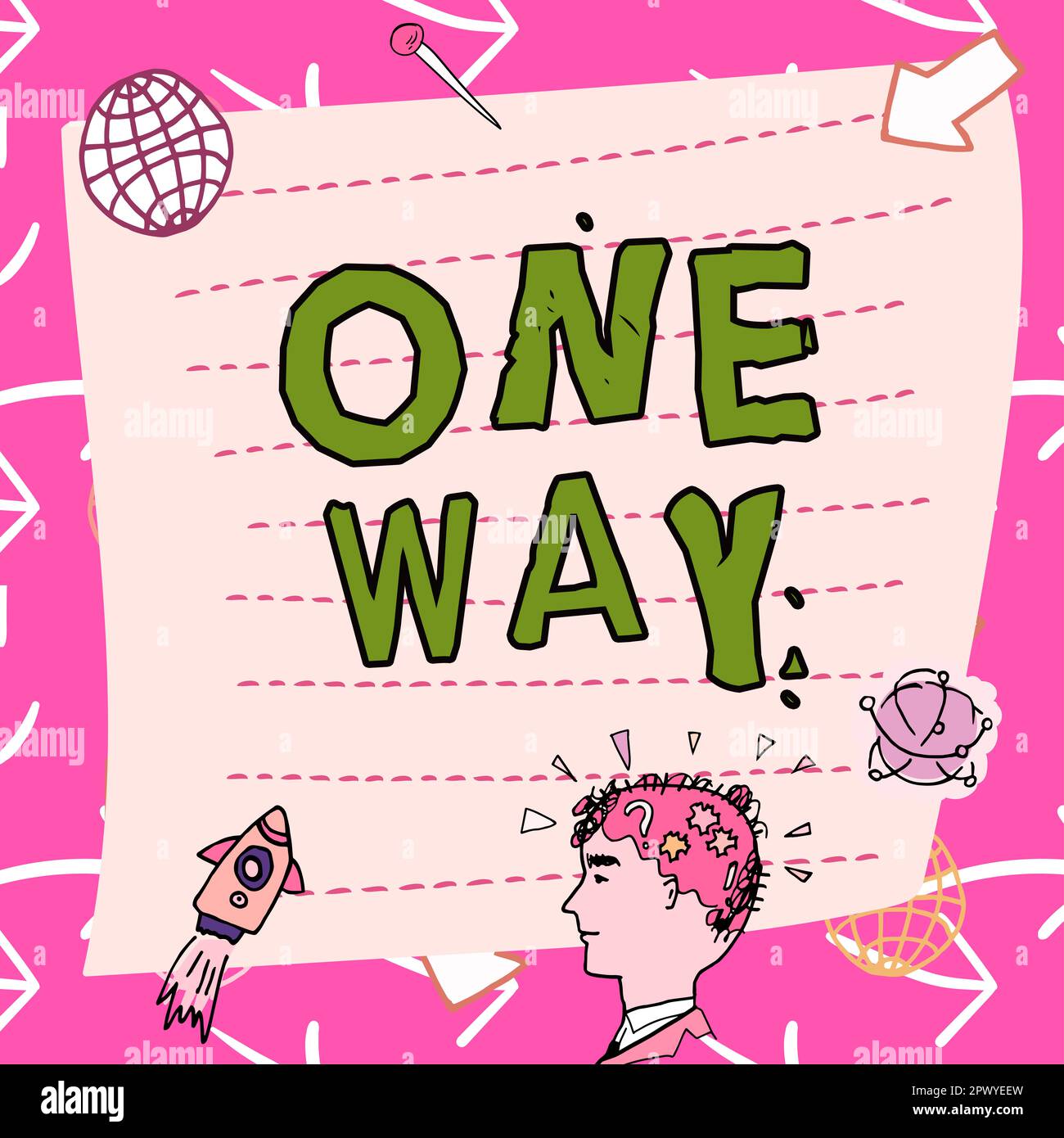 text-showing-inspiration-one-way-word-for-only-direction-street-sign