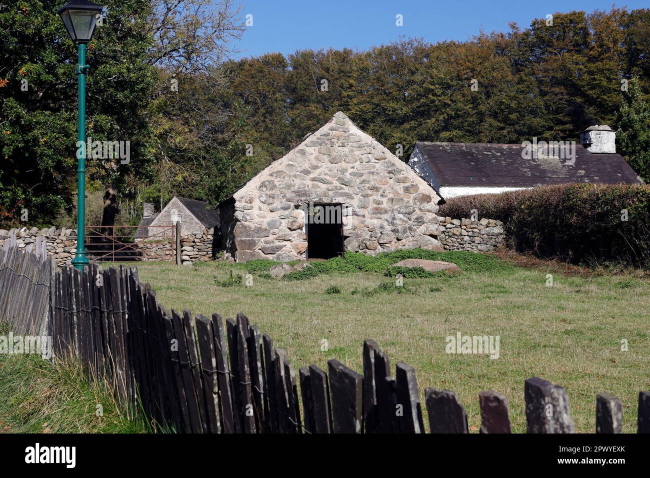 Cae Adda Byre, St Fagans National Museum of History, Cardiff. Taken ...