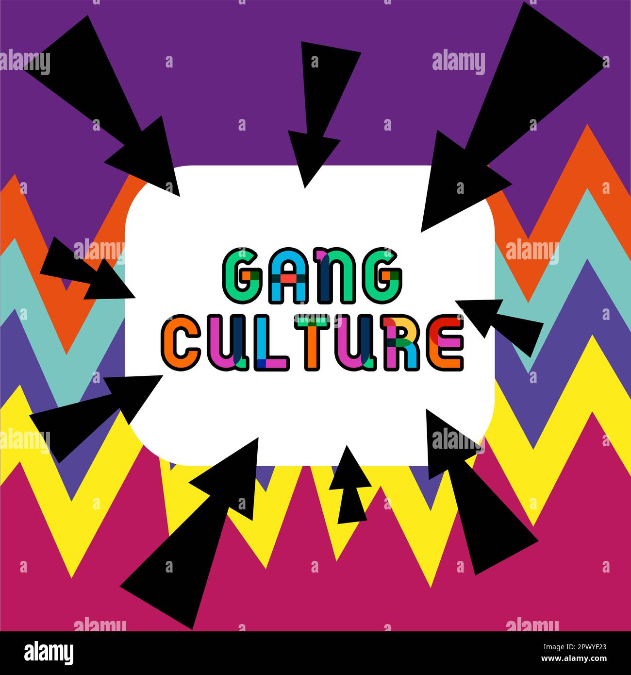Handwriting text Gang Culture, Word for particular organization of ...