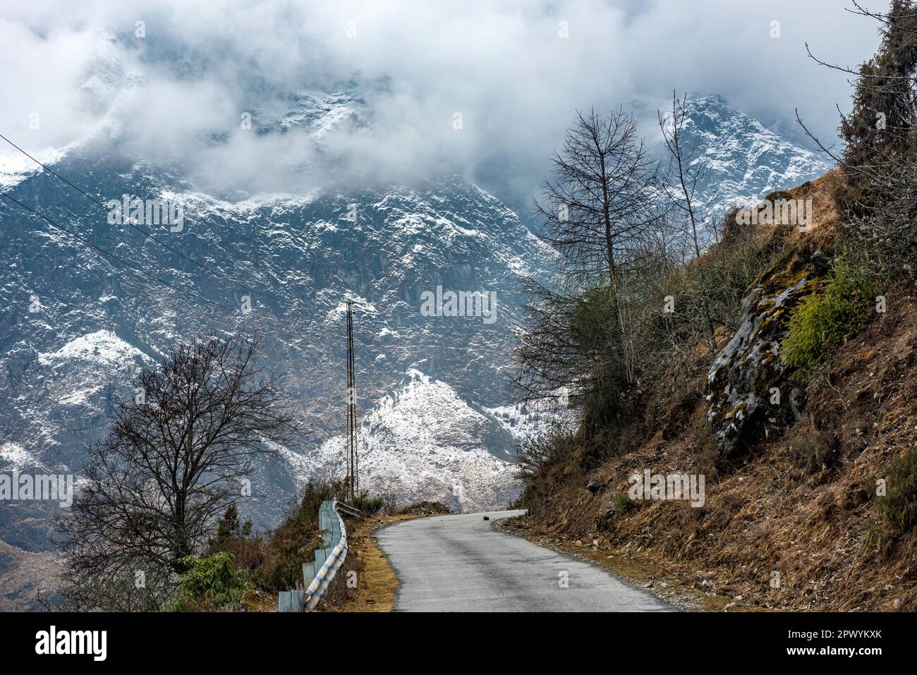 Lachung in North Sikkim , India Stock Photo - Image of india, green:  39933982