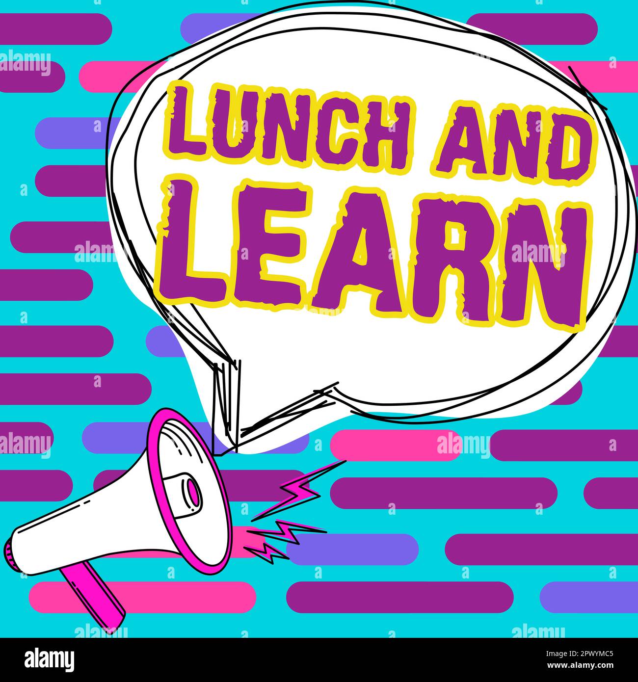 Text sign showing Lunch And Learn, Word Written on Have meal and study ...