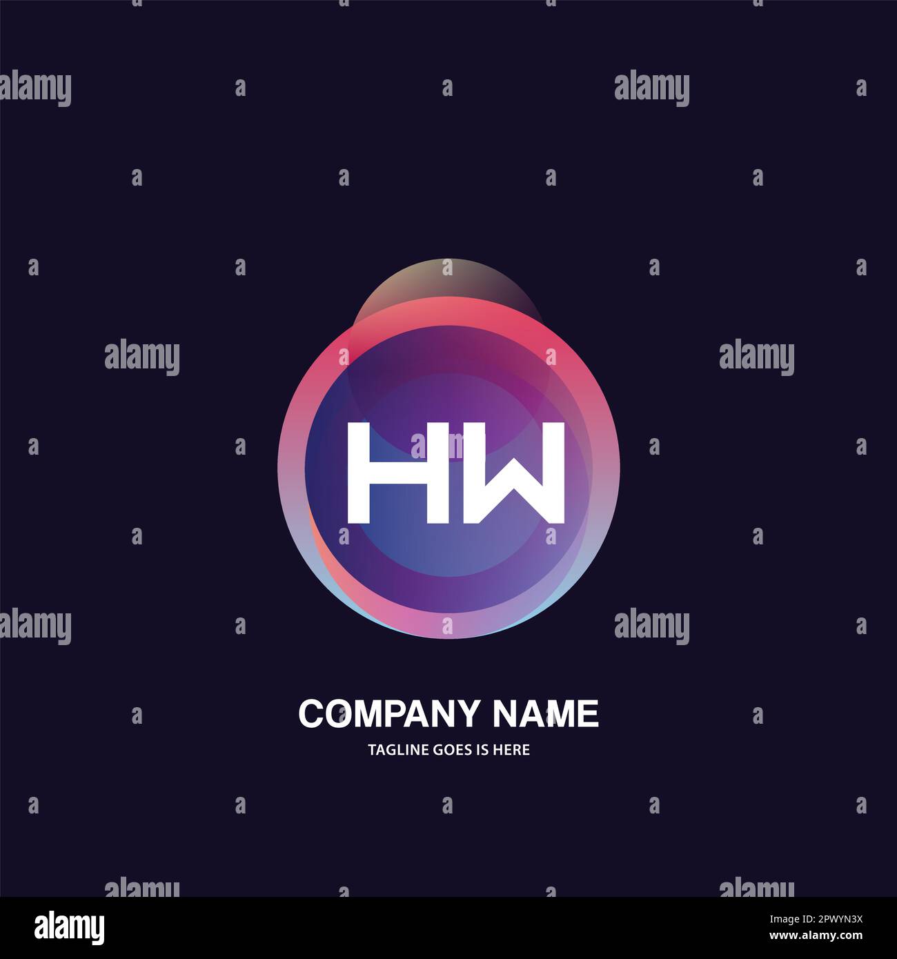 initial logo With Colorful Circle template vector Stock Vector Image ...