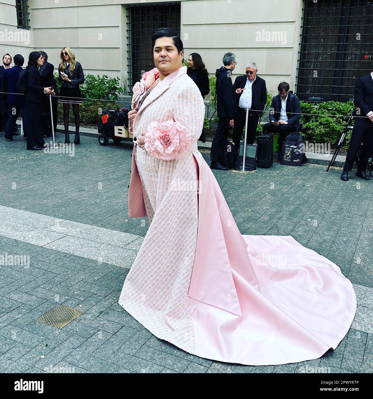 New York, USA. 01st May, 2023. Harvey Guillen on the red carpet during The  2023 Met Gala honoring Karl Lagerfeld, A Line of Beauty, held at the  Metropolitan Museum of Art in, image size:1300x1390