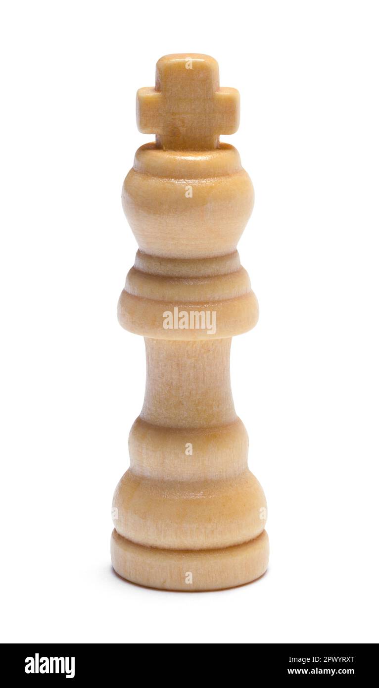 King Chess Piece Cut Out on White Stock Photo - Alamy