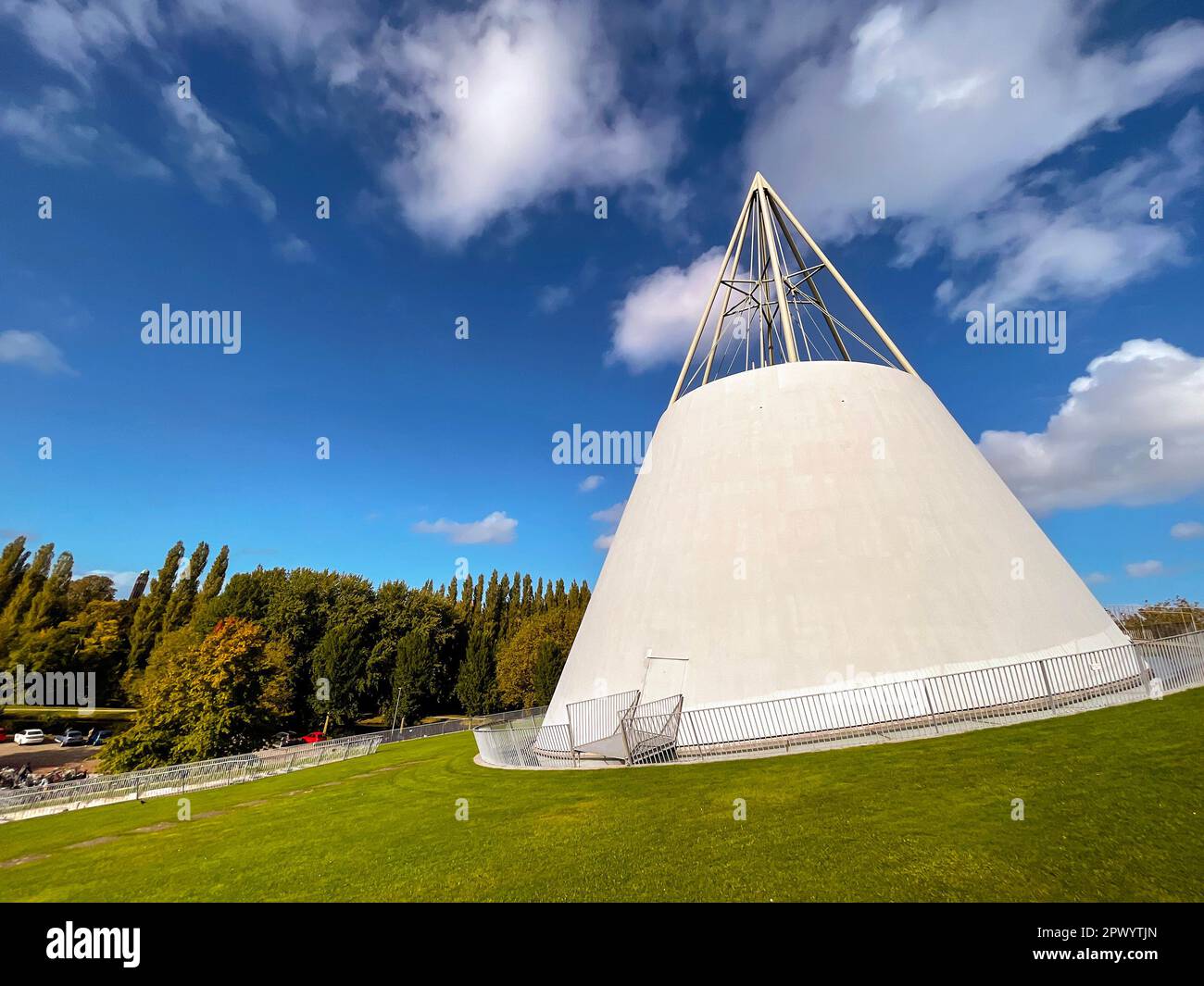 Delft, The Netherlands - October 15, 2021: The Delft University of Technology, TU Delft or Technische Universiteit Delft in Dutch, is the oldest and l Stock Photo