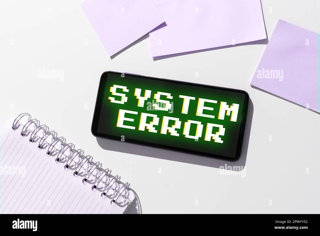 Conceptual caption System Error, Business concept Technological failure ...