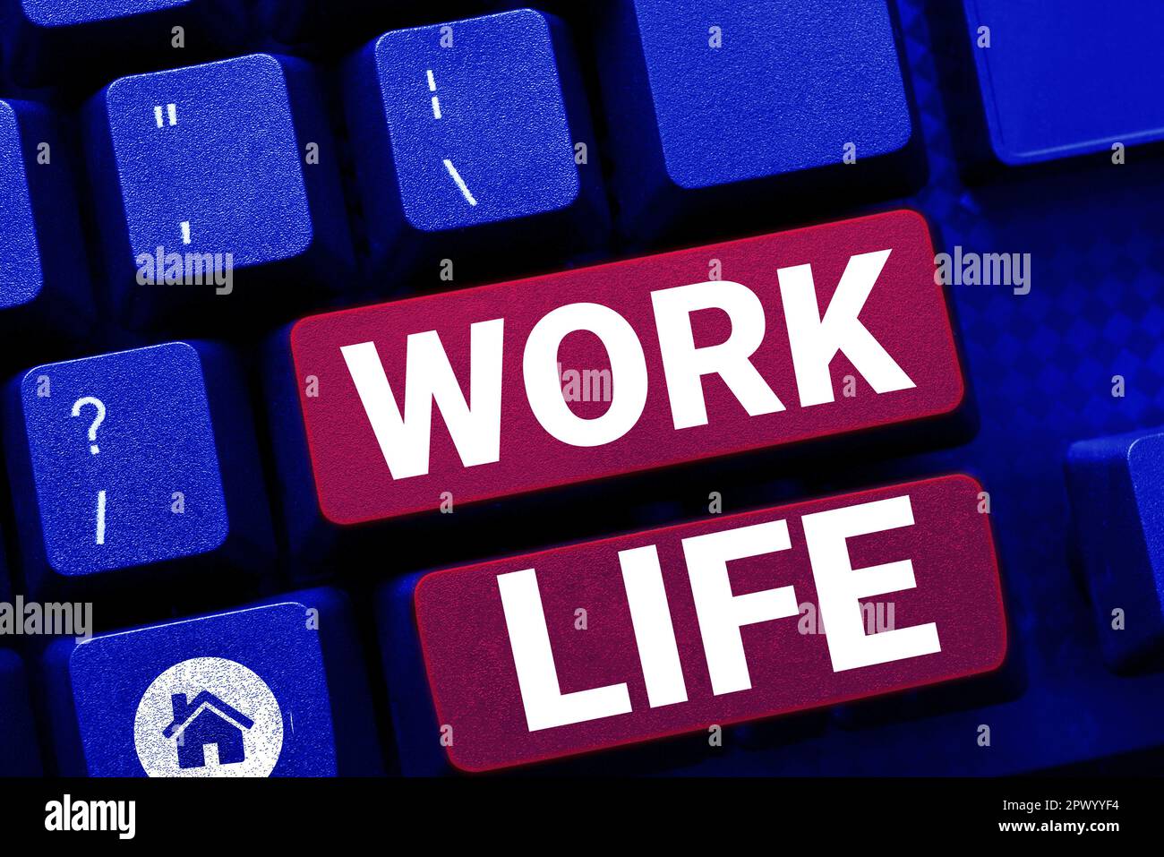Hand writing sign Work Life, Business overview An everyday task to ern ...