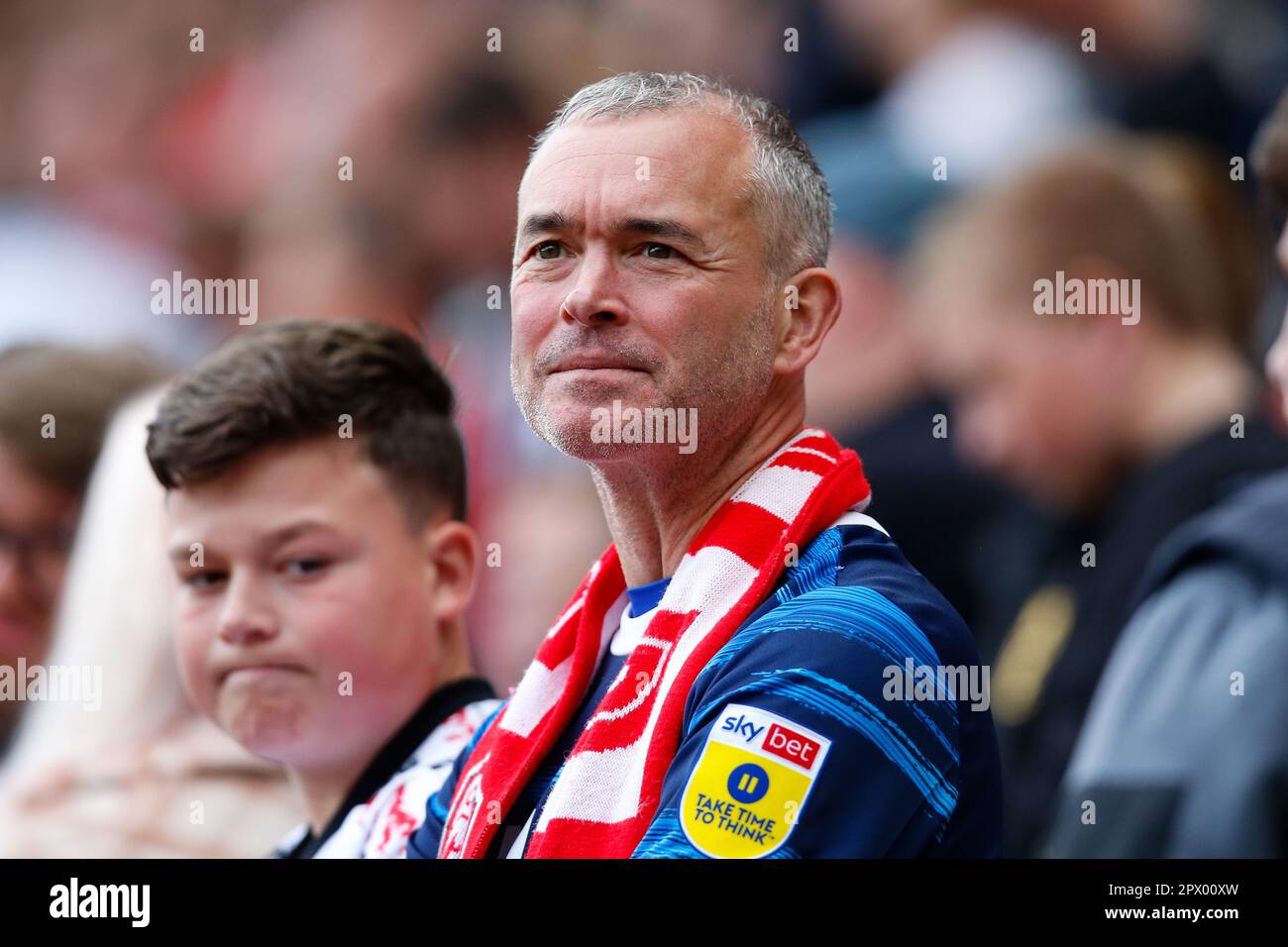 A fan of Middlesbrough during the Sky Bet Championship match Rotherham United vs Middlesbrough