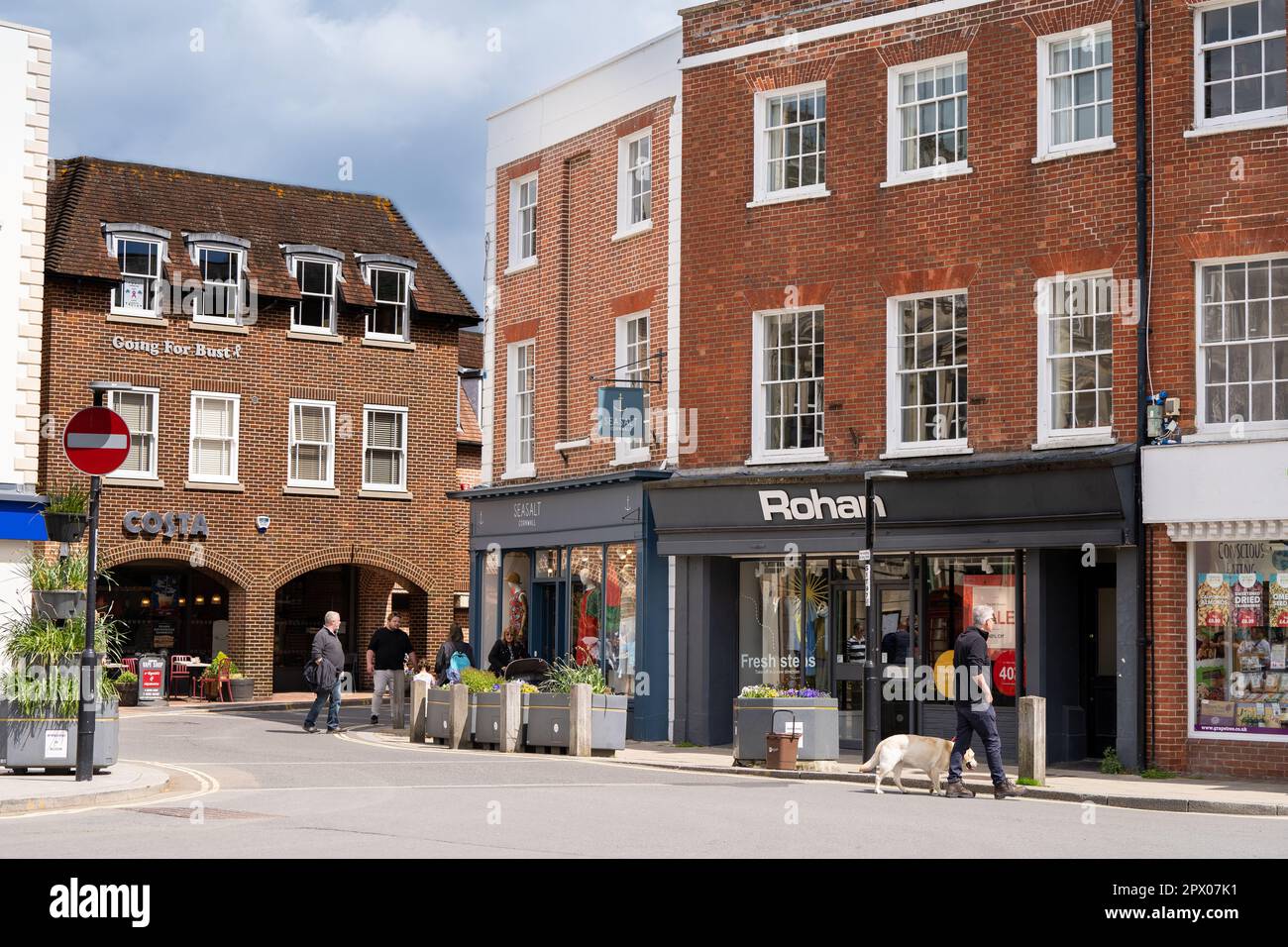 Wimborne, United Kingdom May 1st 2023 Wimborne Minster Town Center