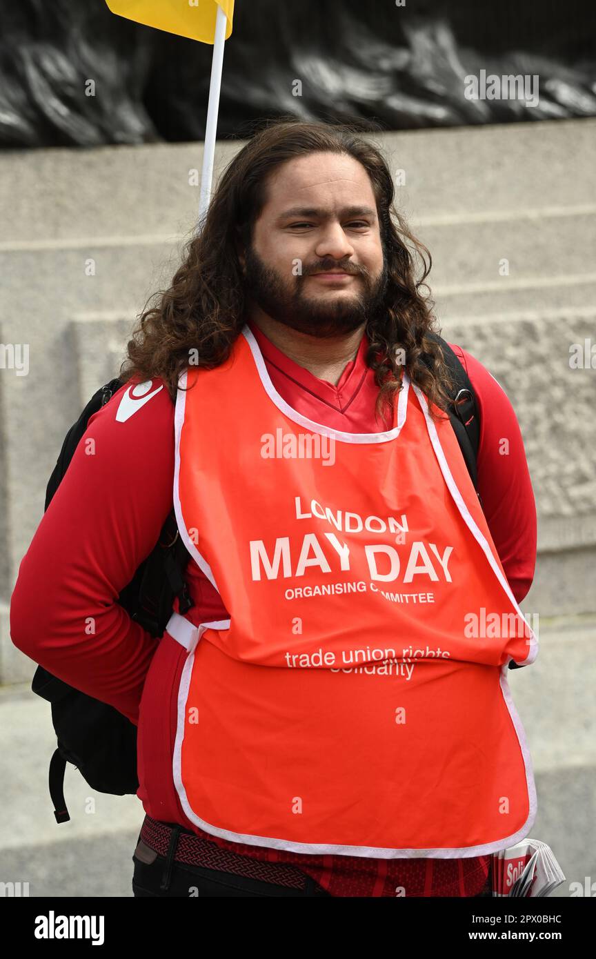 London, UK. 1st May 2023; The union represents working people on Labour