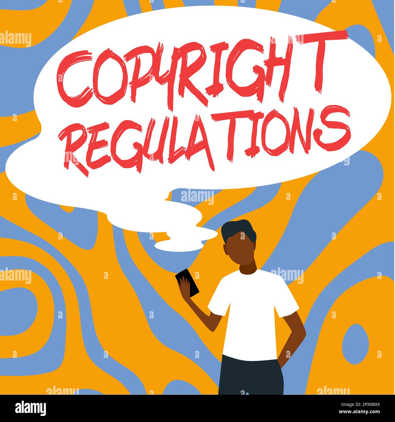 Inspiration showing sign Copyright Regulations, Concept meaning body of