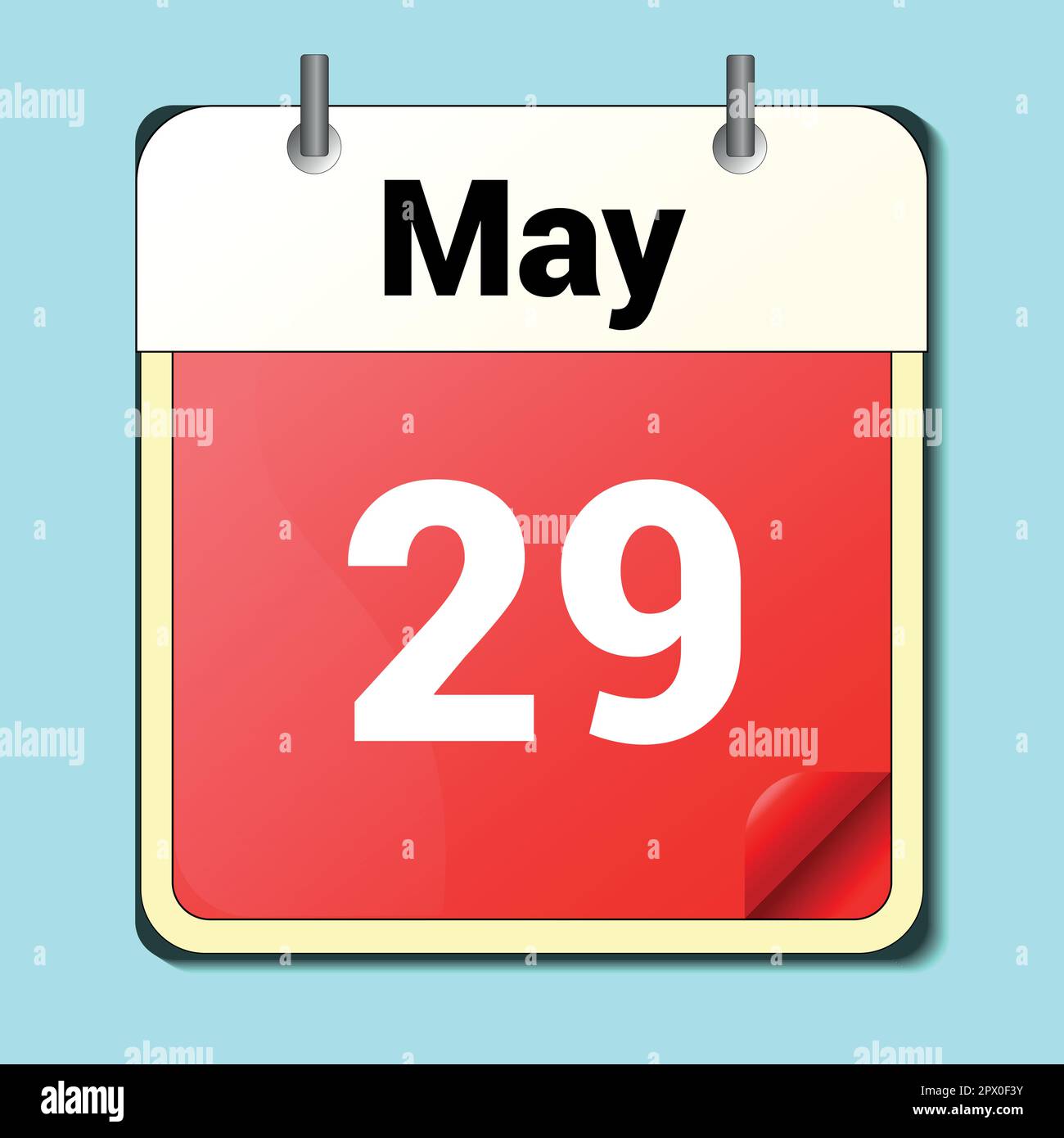 day on the calendar, vector image format, May 29 Stock Vector Image ...