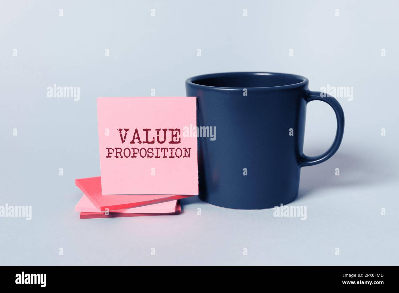 Hand writing sign Value Proposition, Concept meaning service make company or product attractive