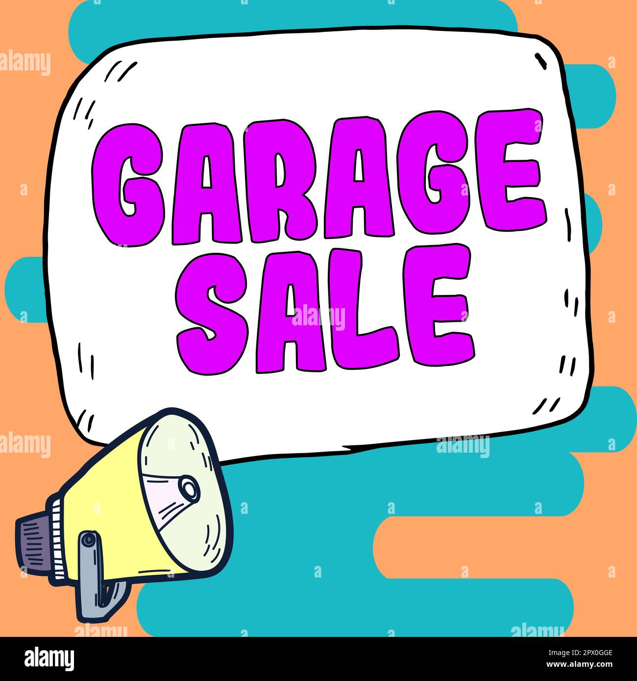 Conceptual Display Garage Sale, Business Showcase Sale Of Miscellaneous  Household Goods Often Held In The Garage Stock Photo - Alamy