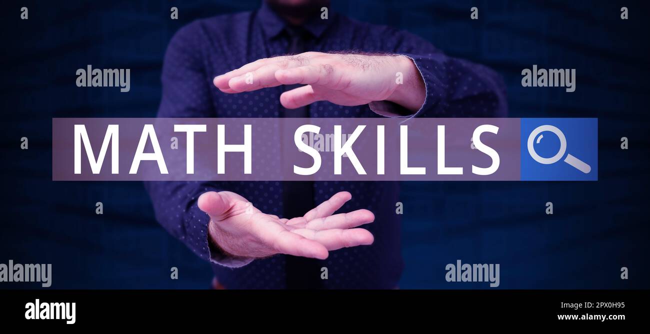 I Maning Math Inspiration showing sign Math Skills, Concept meaning starting to learn ...
