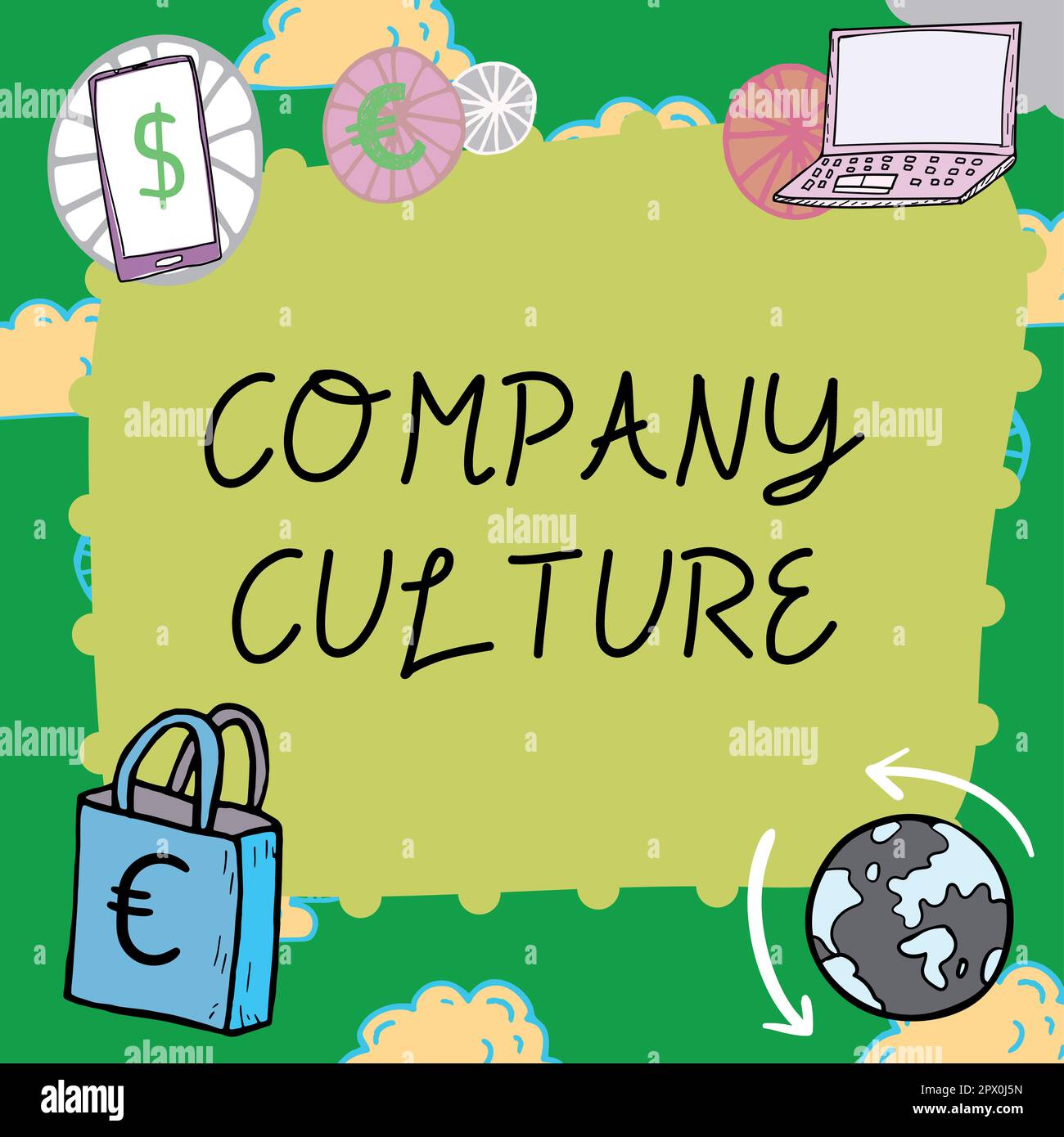 Conceptual Caption Company Culture, Business Idea The Environment And ...