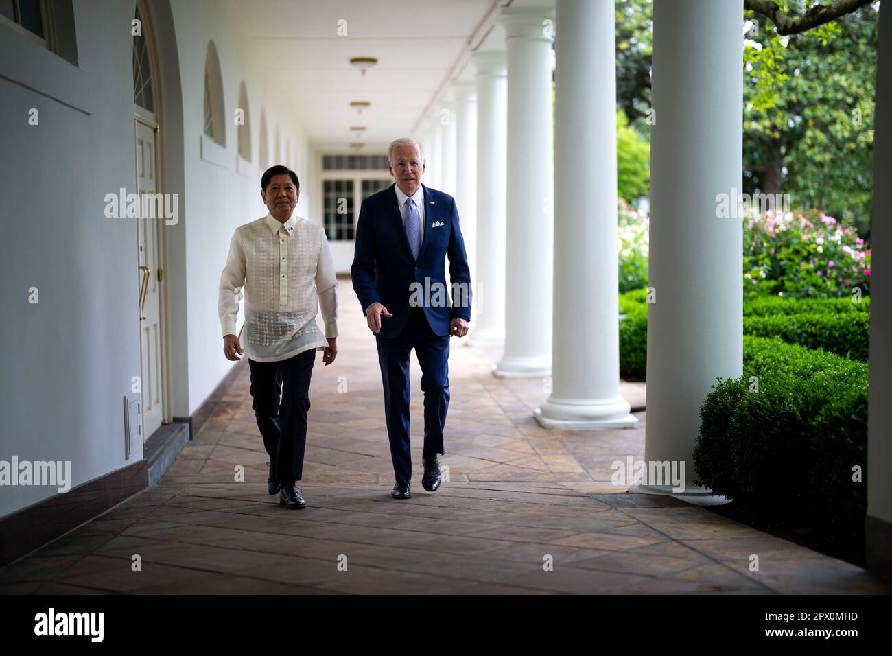 Washington, USA. 01st May, 2023. President Joe Biden with Ferdinand R. Marcos Jr. President of the Republic of the Philippines and Mrs. Louise Araneta-Marcos, during their meeting at the White House, Monday, May 1, 2023. (Photo by Doug Mills/Pool/Sipa USA) Credit: Sipa USA/Alamy Live News Stock Photo