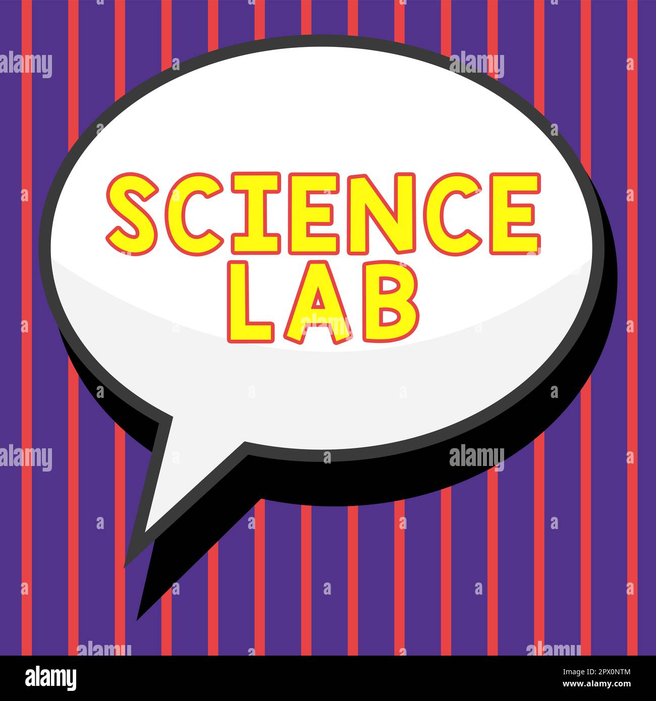 Handwriting text Science Lab, Business showcase special facility where ...