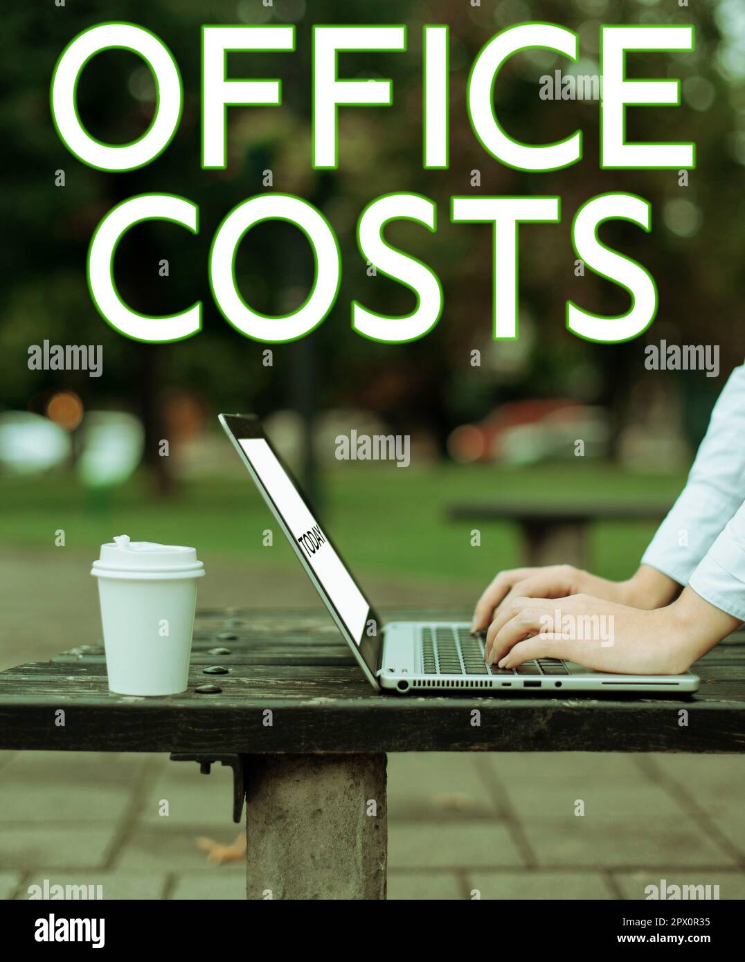 Amount Office Sign displaying Office Costs, Business approach amount of money paid to ...