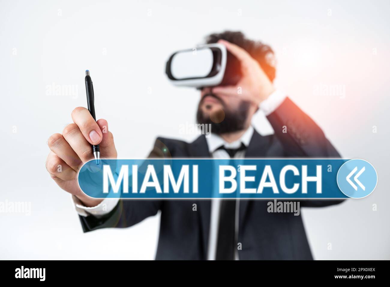 Conceptual display Miami Beach, Business overview the coastal resort ...