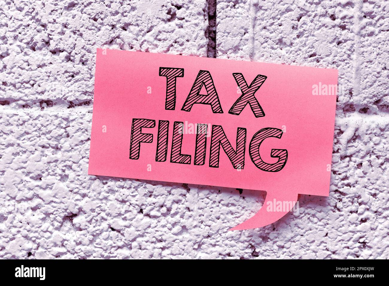 Writing displaying text Tax Filing, Internet Concept Submitting ...