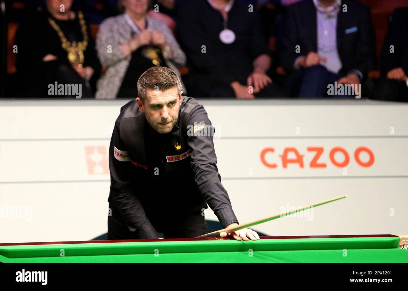 Sheffield, UK. 1st May 2023; The Crucible, Sheffield, England: 2023 Cazoo World  Snooker Championship Final; Luca Brecel in action versus Mark Selby Credit:  Action Plus Sports Images/Alamy Live News Stock Photo - Alamy